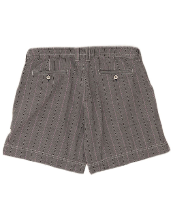 Champion Womens Casual Shorts Medium W30 Grey Check Cotton