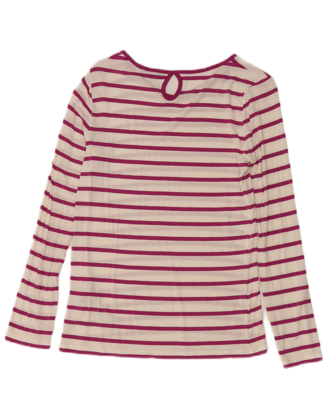 Top pentru femei Massimo Dutti cu mânecă lungă UK 10, mic, alb, modal cu dungi