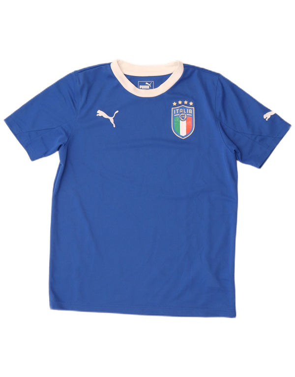 Tricou grafic Puma pentru băieți Top 13-14 ani poliester albastru