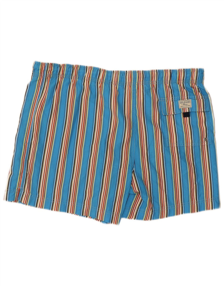 Pantaloni scurți de înot Tommy Hilfiger pentru bărbați XL poliester cu dungi albastre