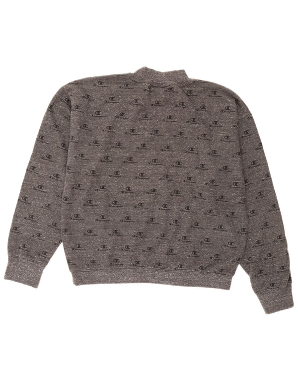 Pulover cu grafic pentru femei Champion UK 18 XL bumbac gri