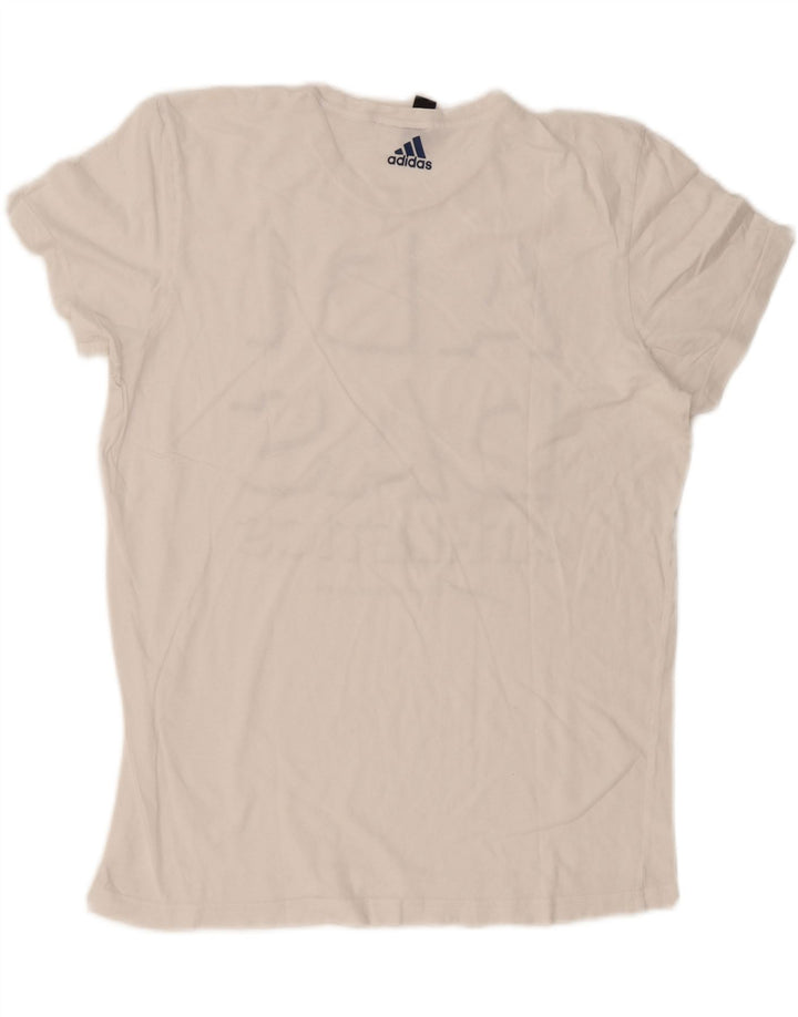 Tricou grafic Adidas pentru bărbați Top mare alb
