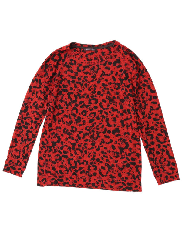 Marks & Spencer Womens Boat Neck Jumper Sweater UK 12 Medium Red