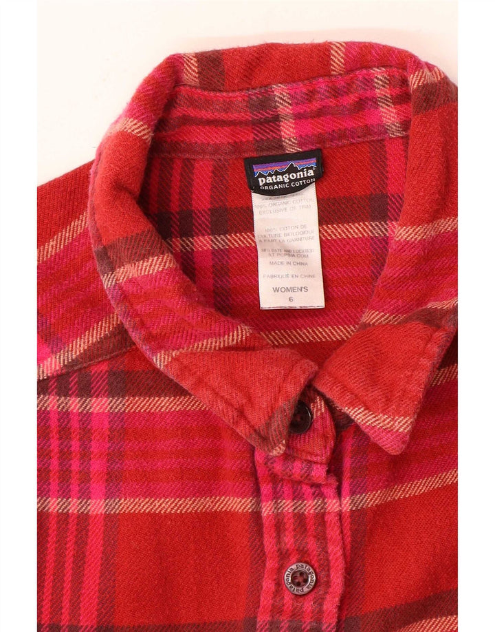 Cămașă Patagonia Femei Flannel US 6 Medium Red Check Bumbac