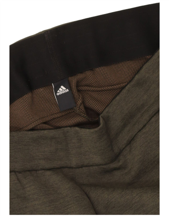 Pantaloni de trening Adidas Climalite pentru bărbați, largi, kaki, pete