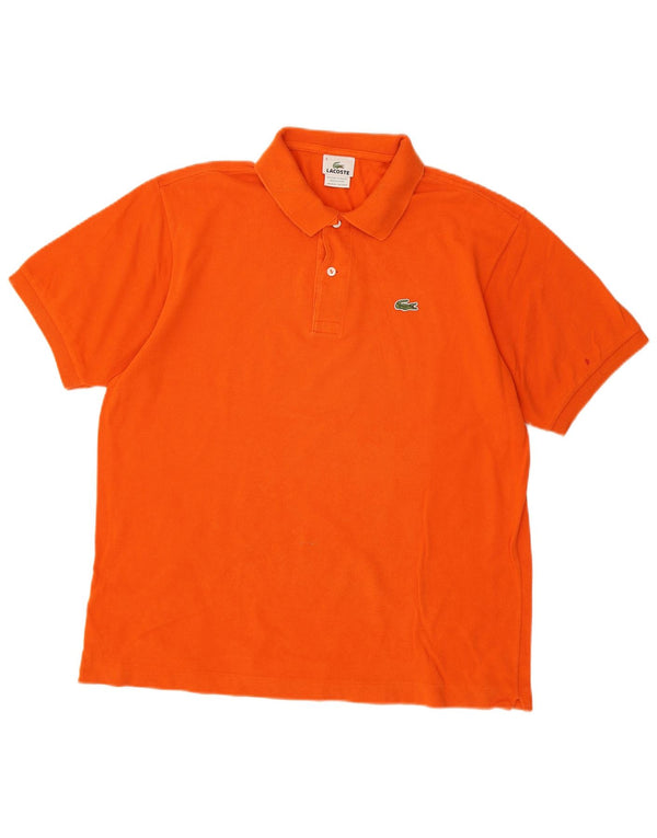 Tricou polo pentru bărbați Lacoste Mărimea 6 XL bumbac portocaliu