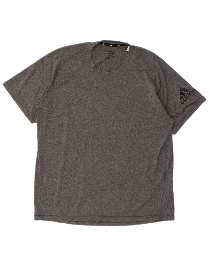Tricou pentru bărbați ADIDAS Aeroready Top mare din poliester gri