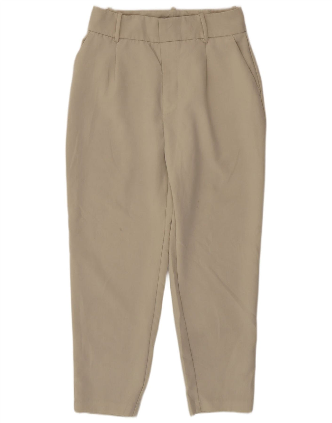 Pantaloni de costum conici pentru femei Zara L30 L26 Bej Poliester
