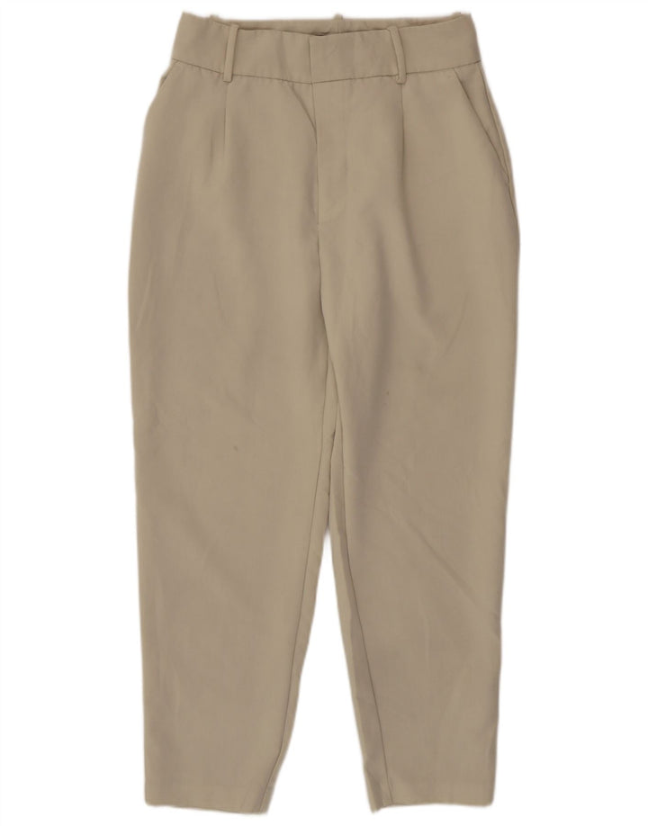 Pantaloni de costum conici pentru femei Zara L30 L26 Bej Poliester