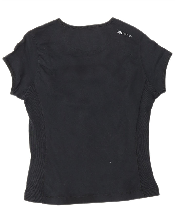 Tricou pentru femei CHAMPION Heritage Classics Top UK 12 Medium Black Bumbac