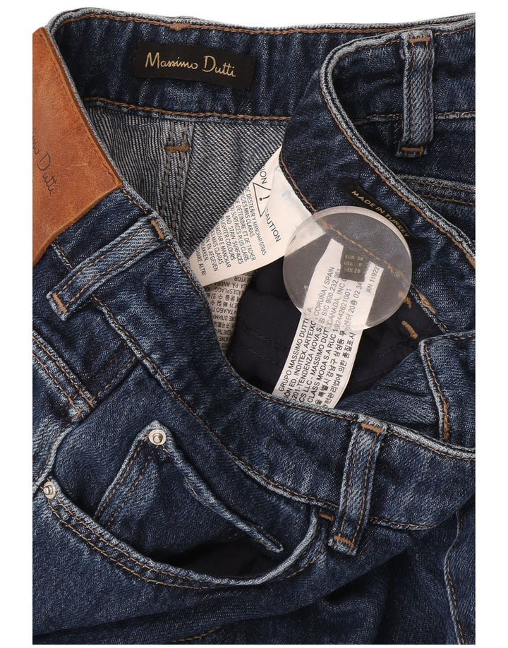 Massimo Dutti Blugi evazați pentru femei EU 38 Mici W28 L34 Bumbac bleumarin