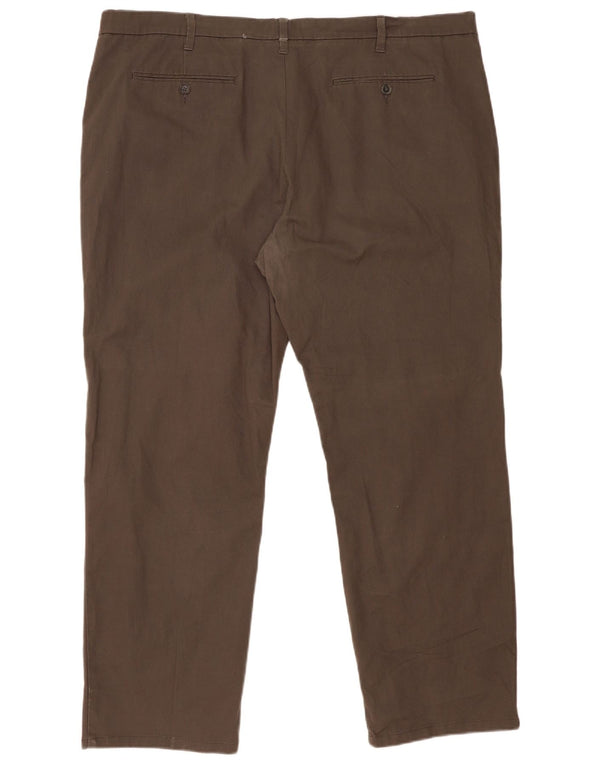 Pantaloni chino pentru bărbați Marks & Spencer, cu ajustare normală, L46 L31, bumbac gri