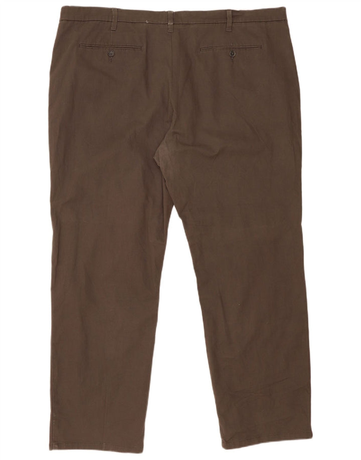 Pantaloni chino pentru bărbați Marks & Spencer, cu ajustare normală, L46 L31, bumbac gri