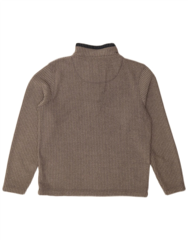 Pulover din lână pentru bărbați Weird Fish, cu fermoar, gri mediu, poliester