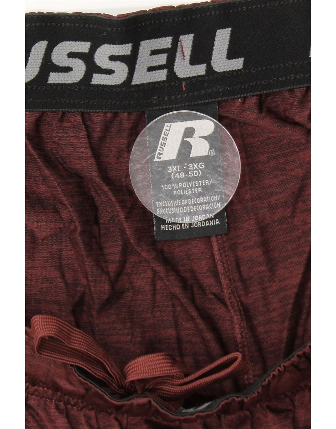 Pantaloni scurți sport Dri-Power pentru bărbați RUSSELL ATHLETIC 3XL maro colorblock