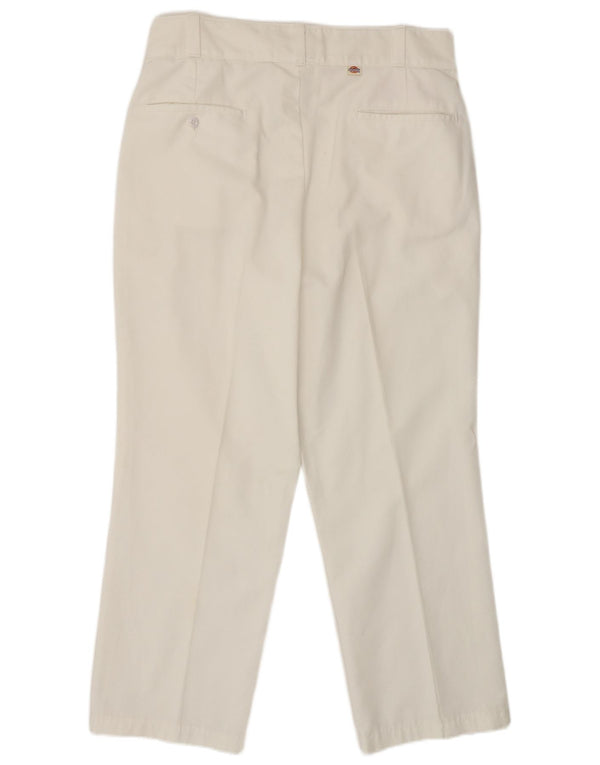 Pantaloni chino drepți pentru bărbați Dickies L34 L28 Poliester alb