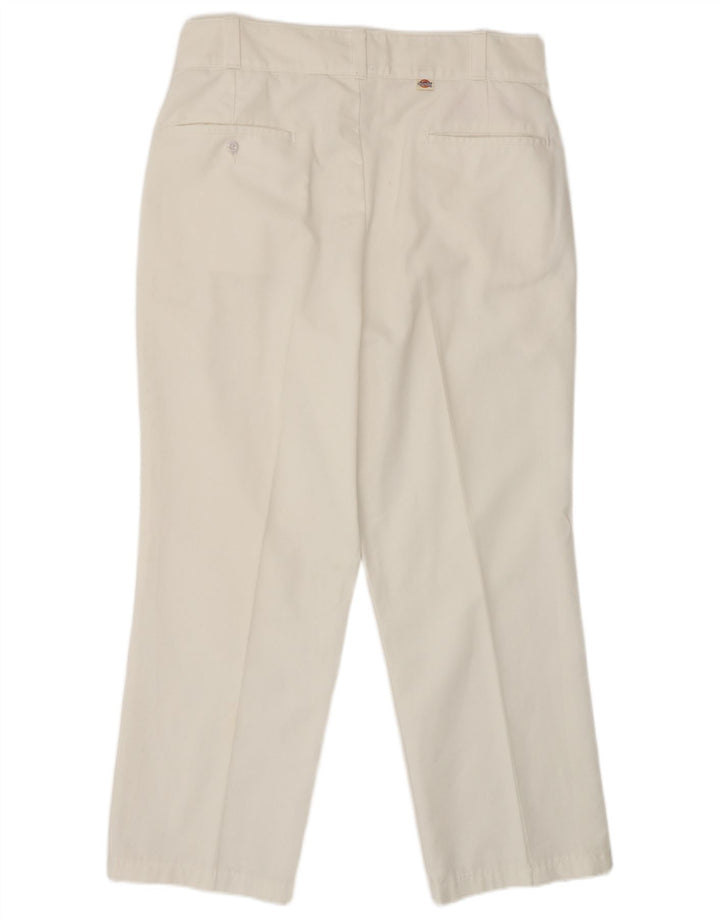 Pantaloni chino drepți pentru bărbați Dickies L34 L28 Poliester alb
