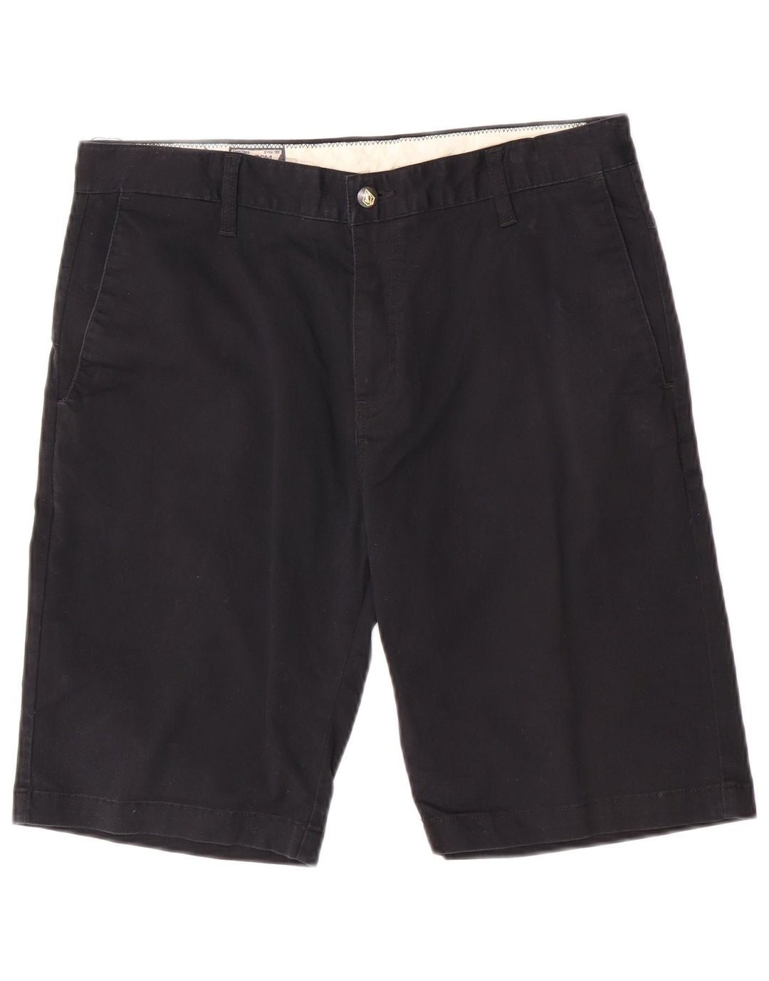 Pantaloni scurți chino pentru bărbați Volcom W33, bumbac mediu negru