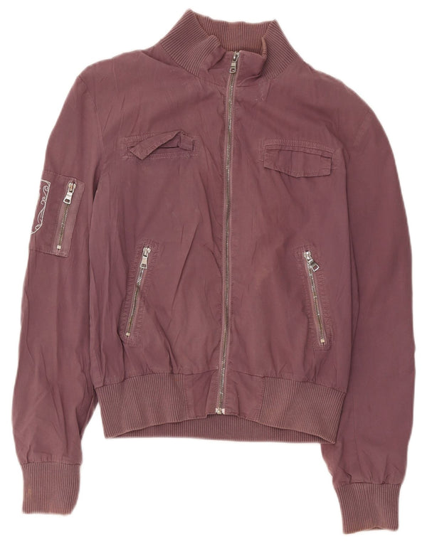 Jachetă Utilitară Papeete pentru femei UK 12 Medium Burgundy Bumbac