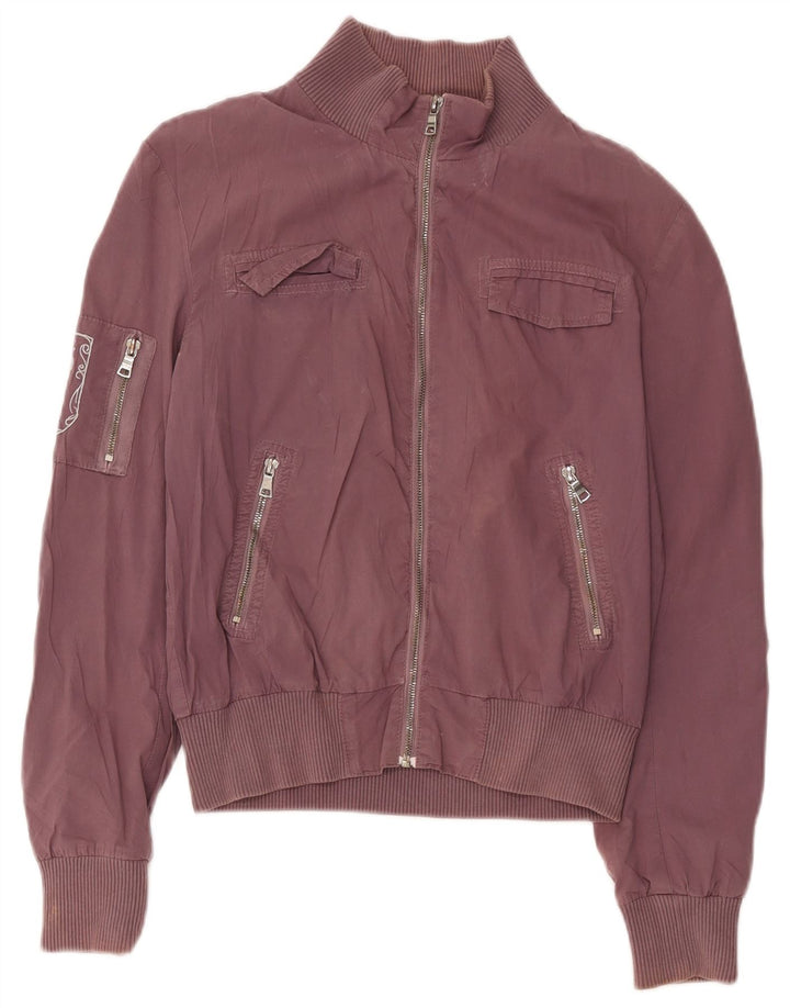 Jachetă Utilitară Papeete pentru femei UK 12 Medium Burgundy Bumbac