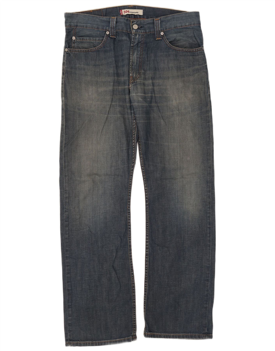 Blugi drepti pentru bărbați Levi's 506 W34 L32 Bumbac albastru