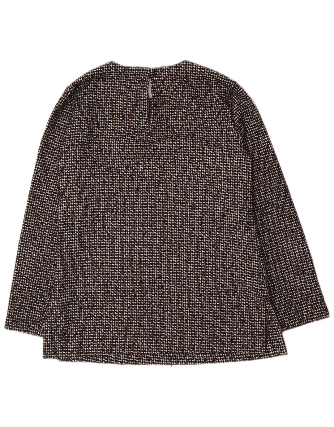 Bluză cu mânecă lungă pentru femei Zara UK 10 Acrilic mic gri Houndstooth