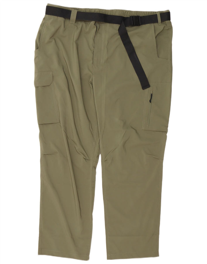 Pantaloni cargo drepti pentru bărbați Columbia W54 L32 Poliester kaki