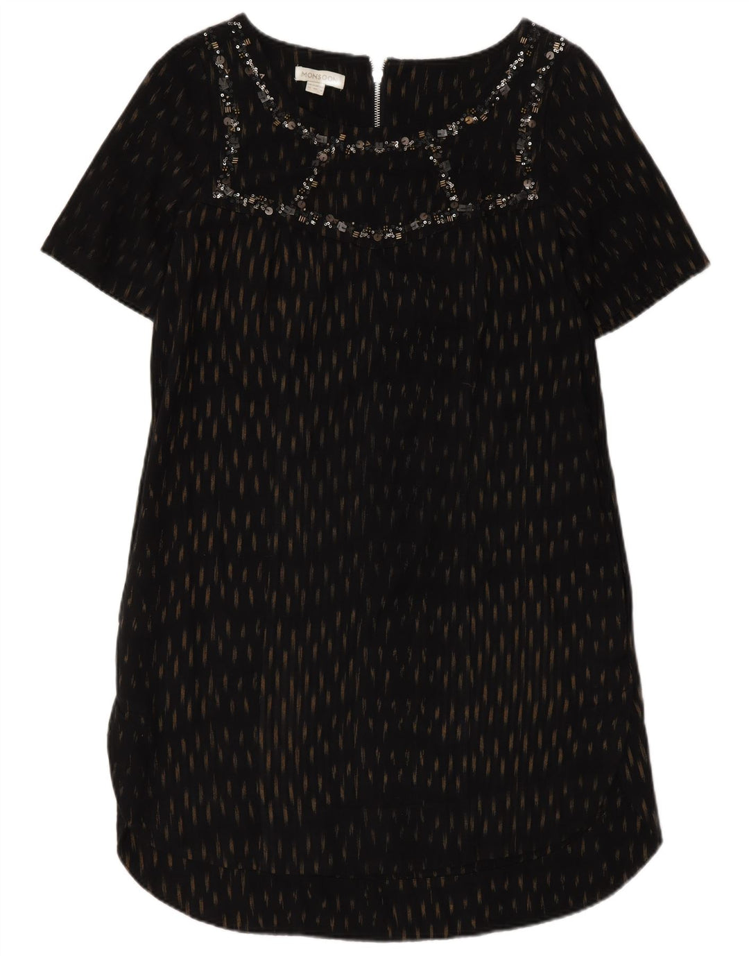 Rochie schimbătoare pentru femei Monsoon UK 12 Medium Black Spotted Bumbac