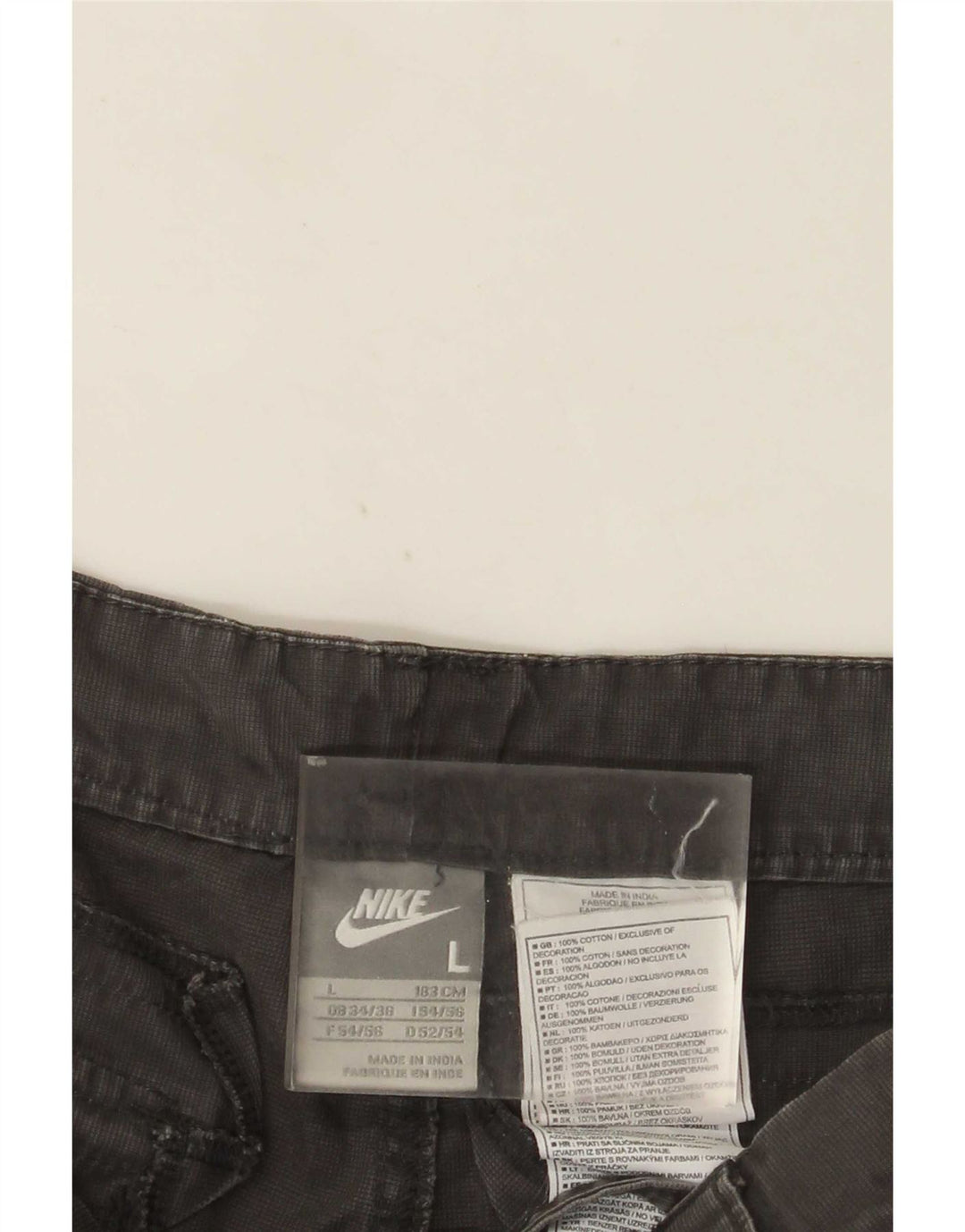 Pantaloni scurți cargo Nike pentru bărbați mari W36 bumbac gri