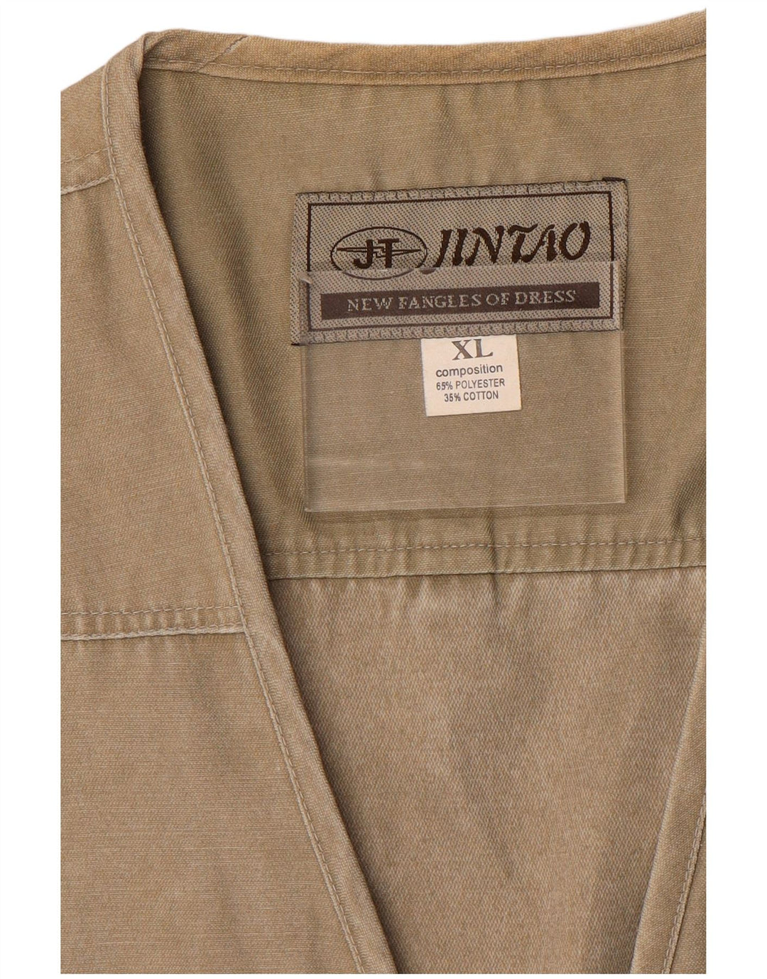 Jintao Gilet utilitar pentru bărbați UK 42 XL Kaki Poliester
