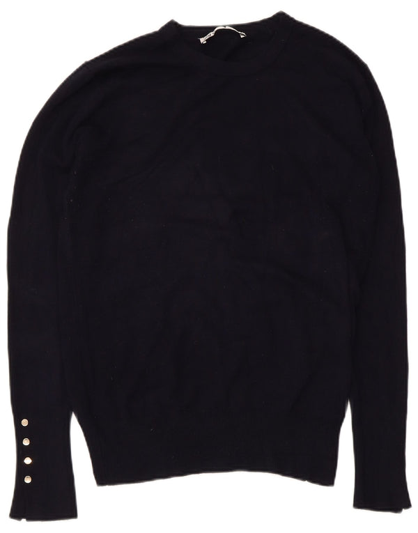 Pulover pentru damă Zara, cu gât turnut, UK 18 XL, bleumarin