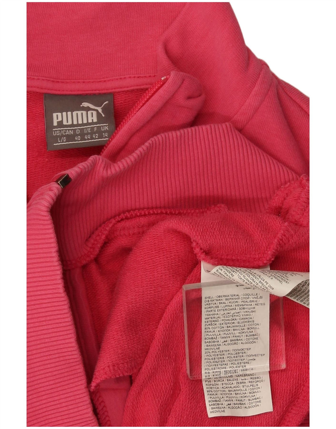 Jachetă de trening pentru femei Puma UK 14, bumbac, roz mare