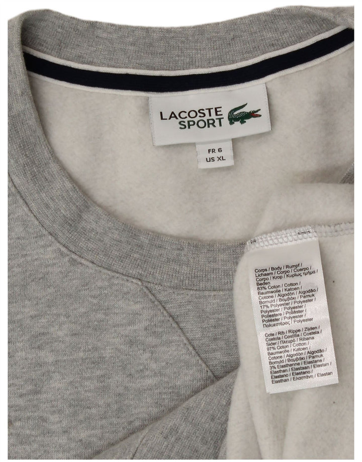 Pulover pentru bărbați Lacoste Mărimea 6 XL Bumbac gri