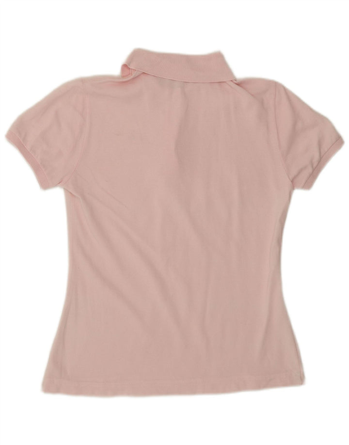 Tricou polo Lacoste pentru femei marimea 40 bumbac roz mediu