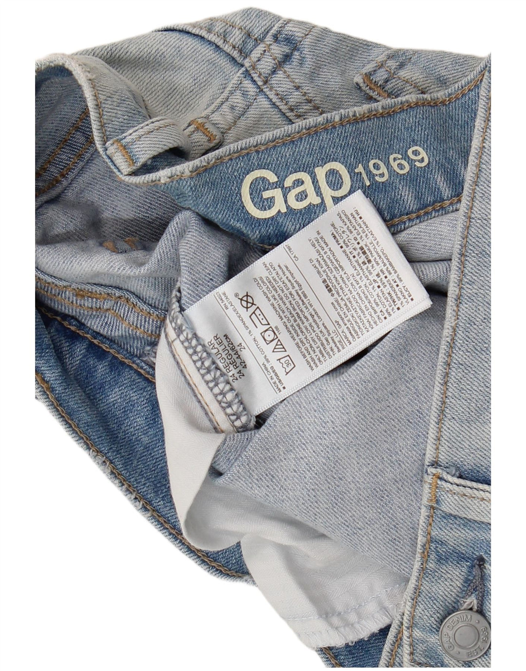 Blugi subțiri pentru femei Gap L24 L30 Bumbac albastru