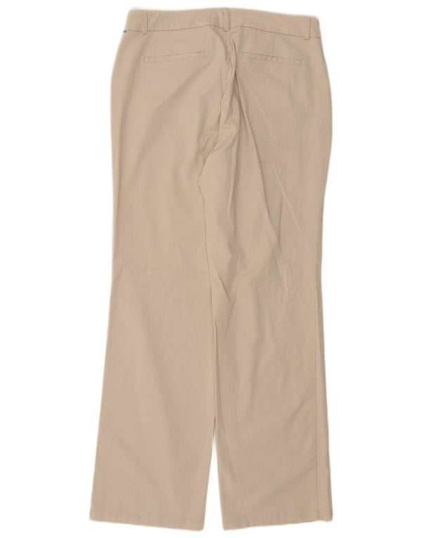 Dockers Pantaloni drepti casual pentru femei US 12 Large W34 L32 Bej Bumbac