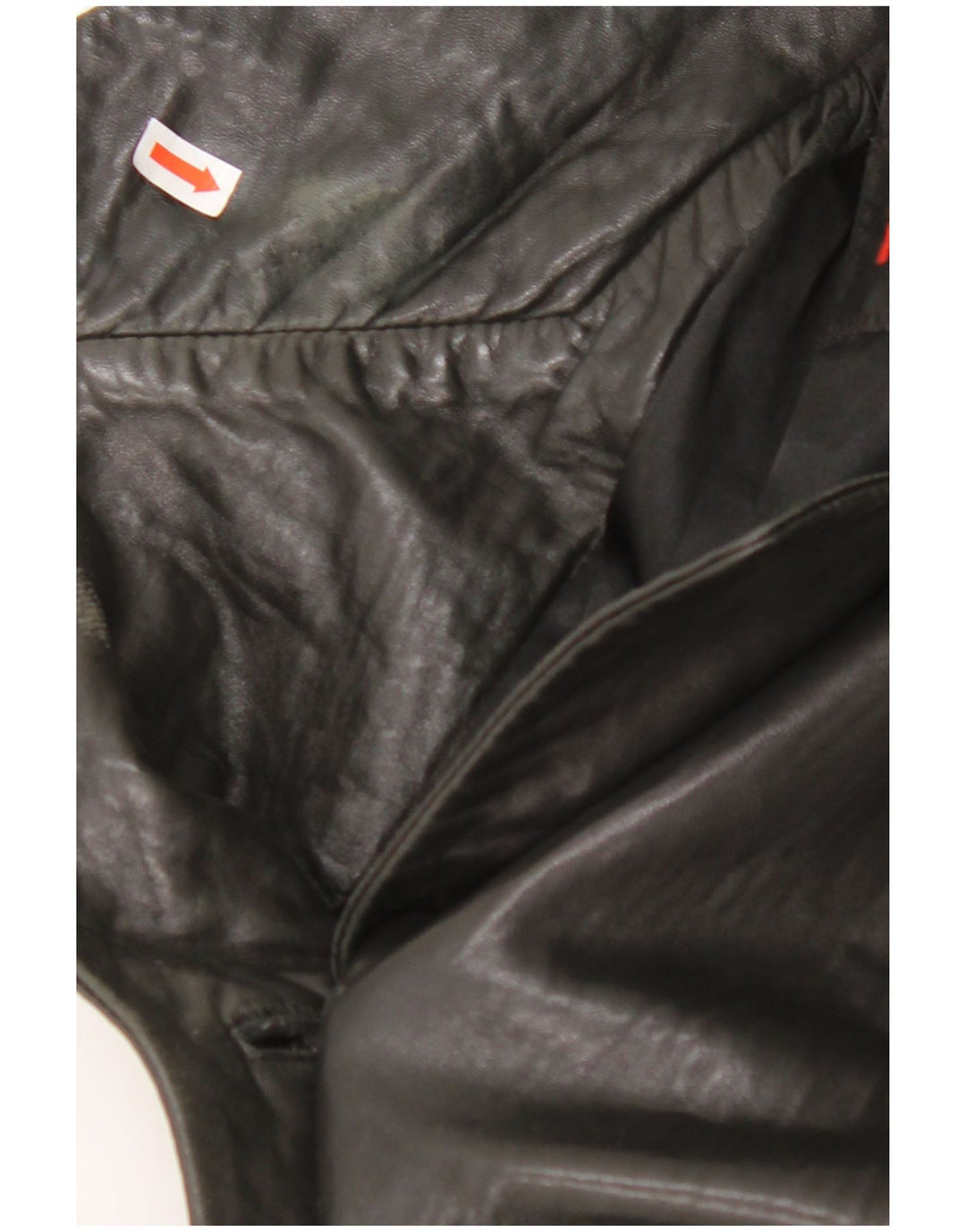 MAURITIUS Jachetă din piele cu 3 nasturi pentru femei UK 18 XL din piele neagră