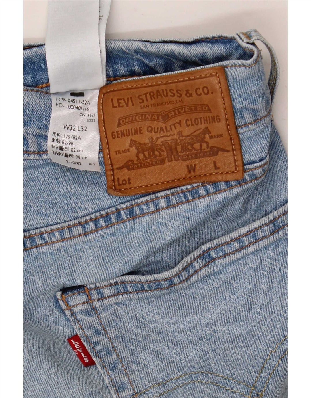Blugi Levi's 511 Slim pentru bărbați W32 L32 Bumbac albastru