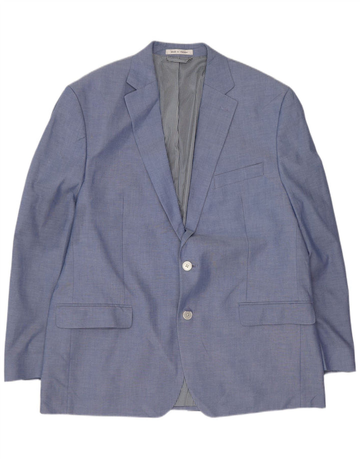 Jachetă CHAPS pentru bărbați cu 2 nasturi, UK 44 2XL, bumbac albastru