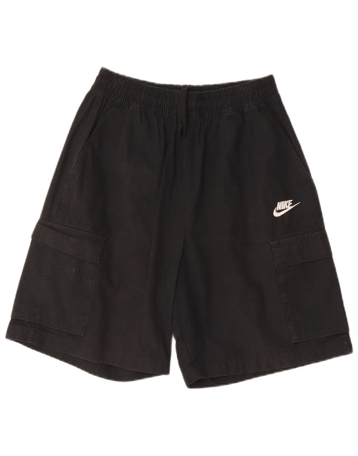 Pantaloni scurți cargo Nike pentru bărbați mici W27 bumbac negru