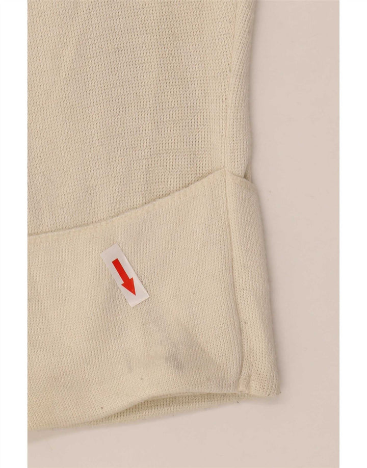 Top supradimensionat pentru femei Zara cu mânecă lungă UK 10, mic, alb, viscoză