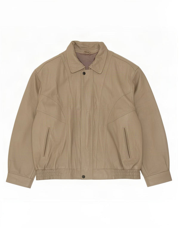 WESTBURY Mens By C&A Geacă de piele UK 58 4XL Maro
