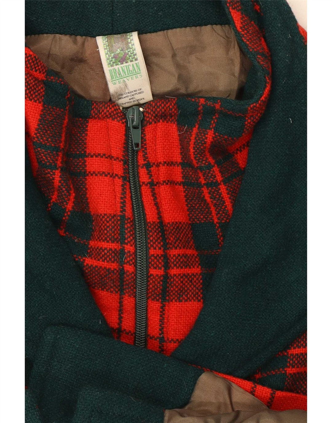 Palton pentru femei Branigan UK 18 XL Lână carouri roșie