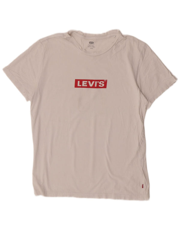 Tricou grafic pentru bărbați Levi's Top Medium White