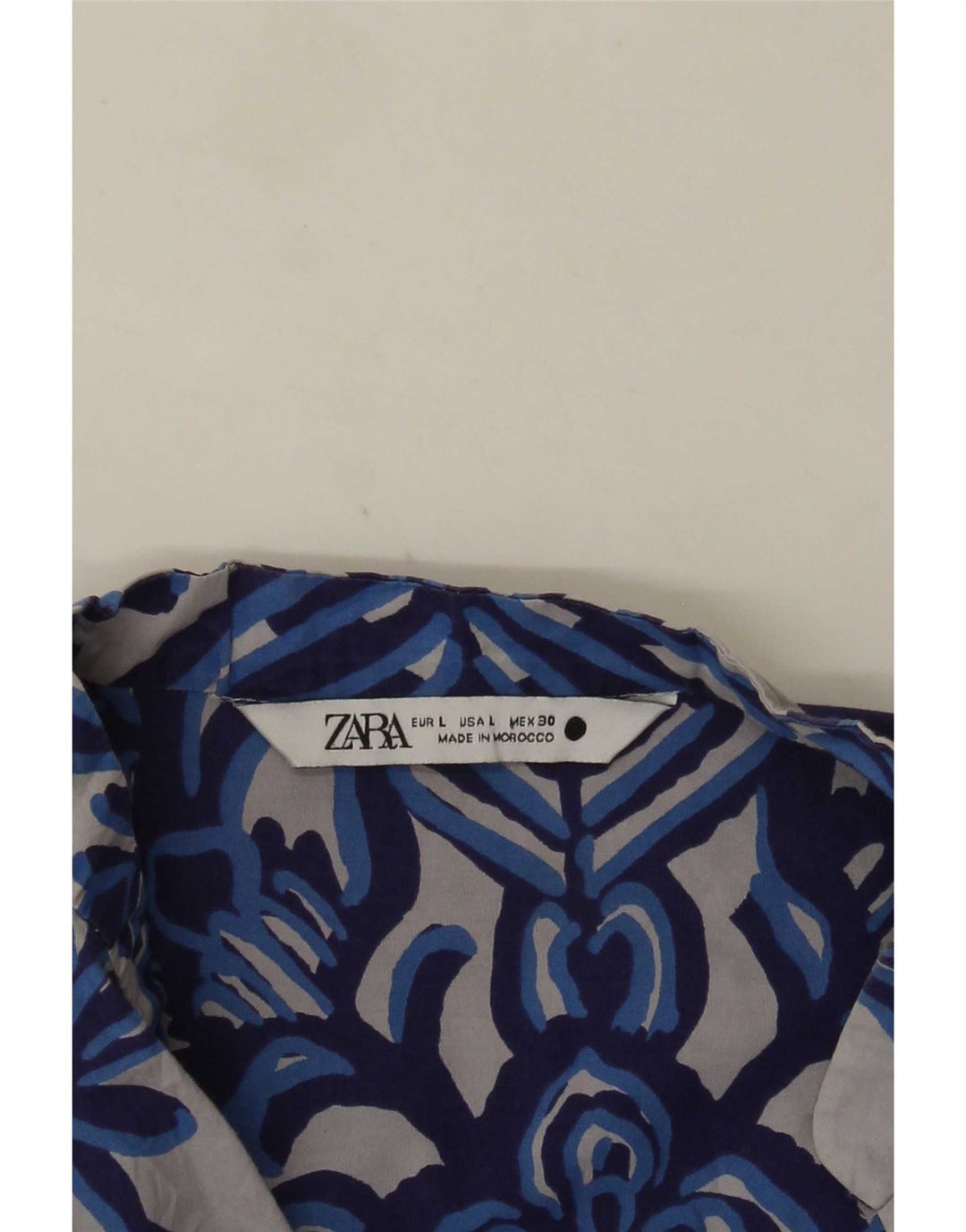 Bluză pentru femei Zara UK 16 mare, gri, florală