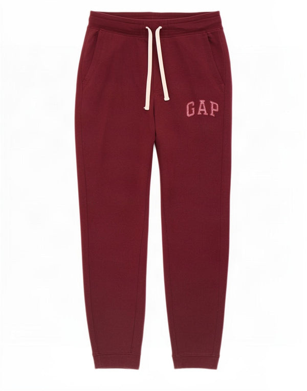 Gap Pantaloni de trening grafic pentru bărbați Pantaloni de jogging XS Bumbac Burgundy