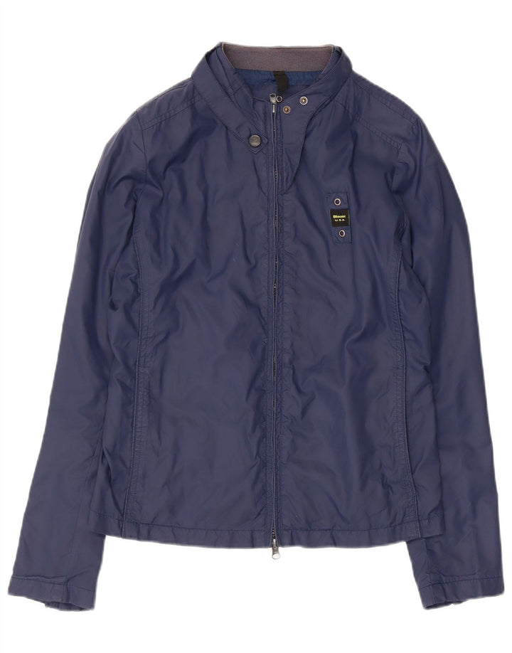 Blauer pentru femei Bomber Jacket UK 12 Medium Bleumarin Poliamidă