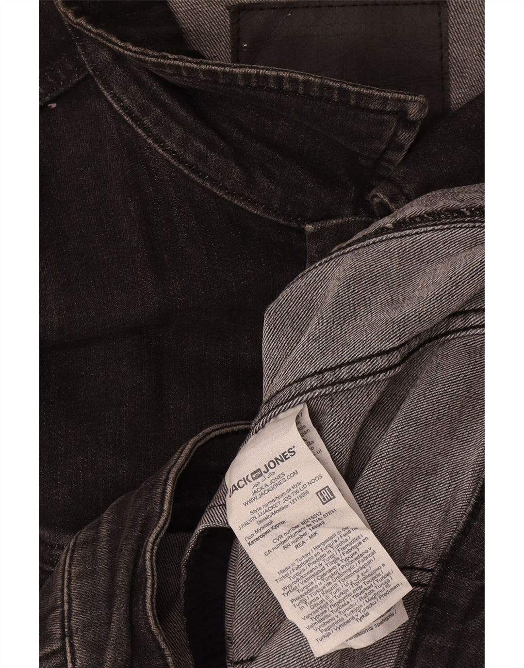 Jack & Jones jachetă de blugi pentru bărbați UK 42 XL bumbac gri