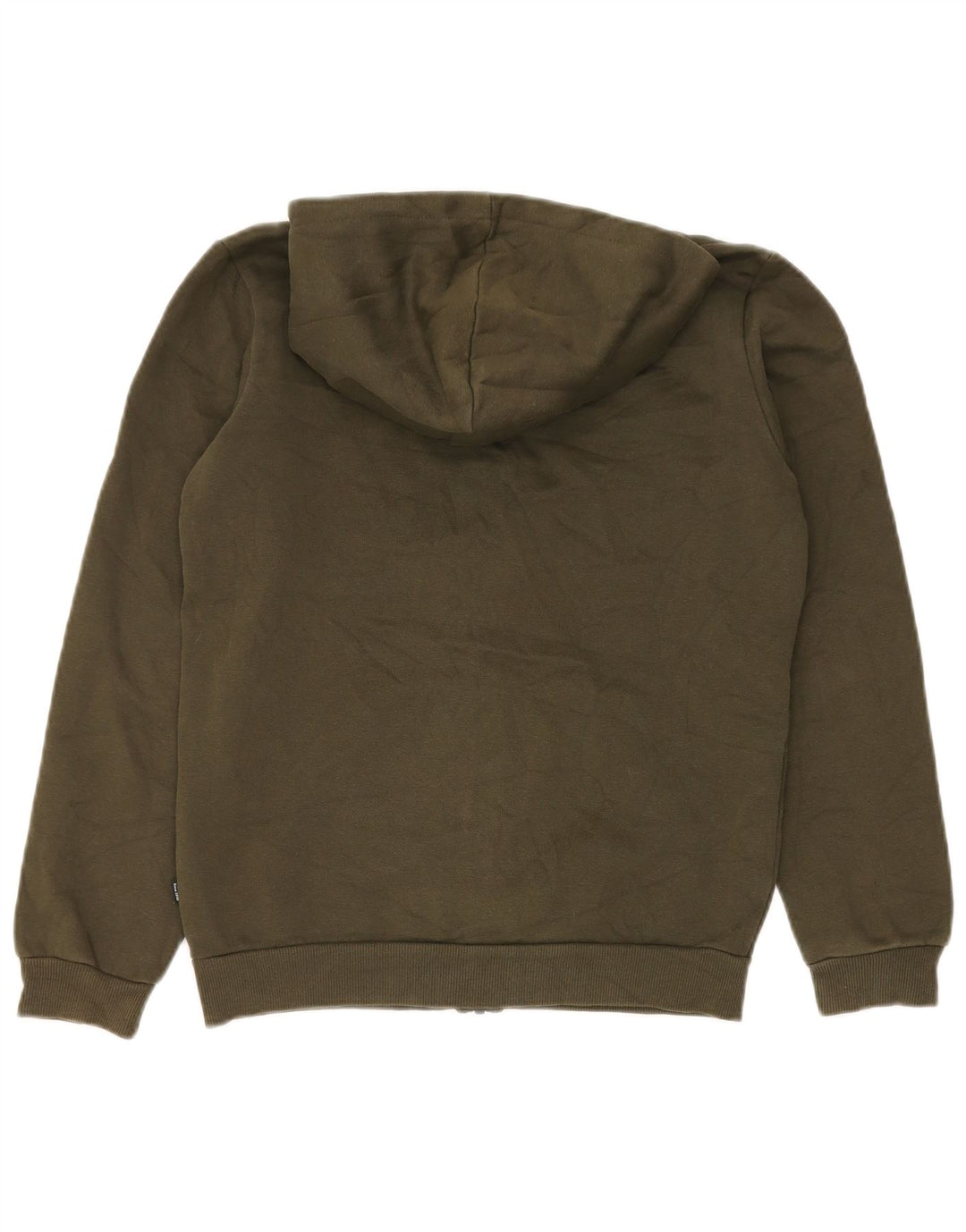 Pulover PUMA Graphic Zip Hoodie pentru băieți 13-14 ani, bumbac verde