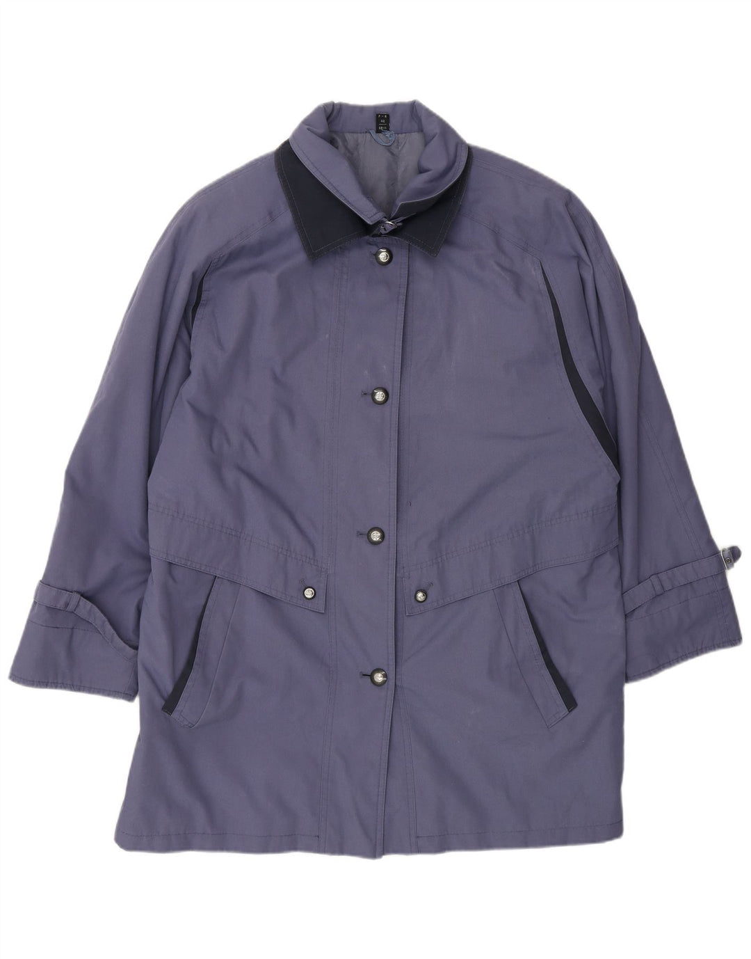 Pardesiu supradimensionat Vintage pentru femei UK 14 Large Blue